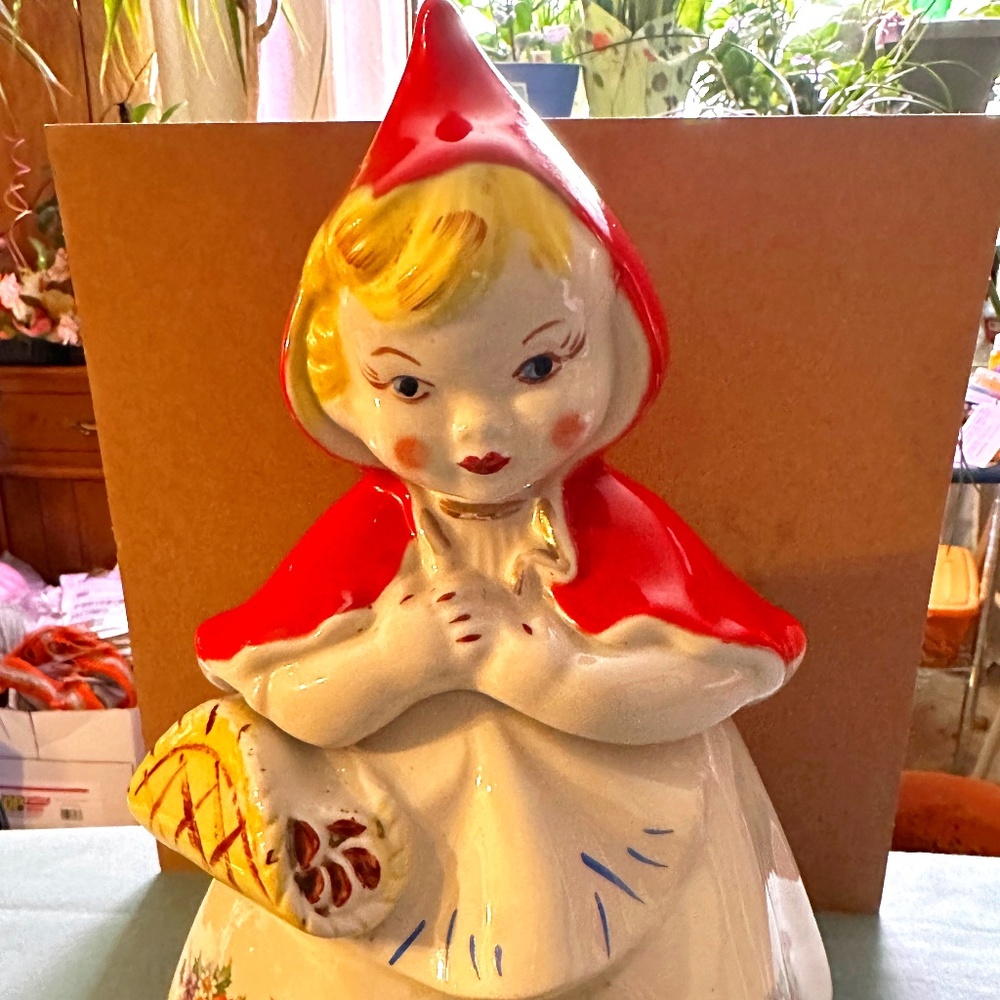 Vintage Little Red Riding Hood Cookie Jar (MINT)
